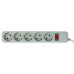 Сетевой фильтр PC Pet AP01006-5-G 5м (5 розеток) серый (пакет ПЭ)