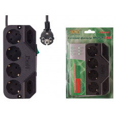 Сетевой фильтр Most CRG 5м (6 розеток) черный (блистер)