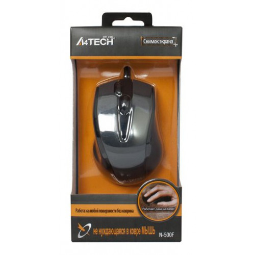 Мышь A4Tech V-Track Padless N-500F черный оптическая 1200dpi USB 4but