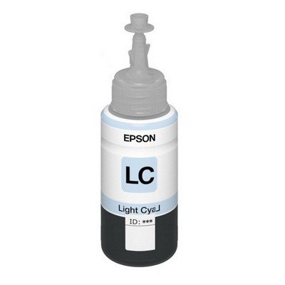 Картридж струйный Epson T6735 C13T67354A светло-голубой (1900стр.) (70мл) для Epson L800