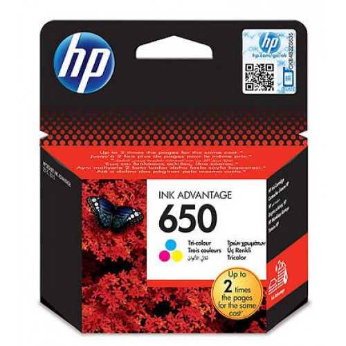 Картридж струйный HP 650 CZ102AE/AK многоцветный (200стр.) для HP DJ IA 2515/2516 без чипа