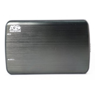 Внешний корпус для HDD/SSD AgeStar 3UB2A12 SATA пластик/алюминий черный 2.5"