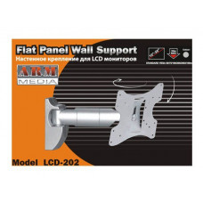 Кронштейн для телевизора Arm Media LCD-202 черный 15"-43" макс.20кг настенный поворот и наклон