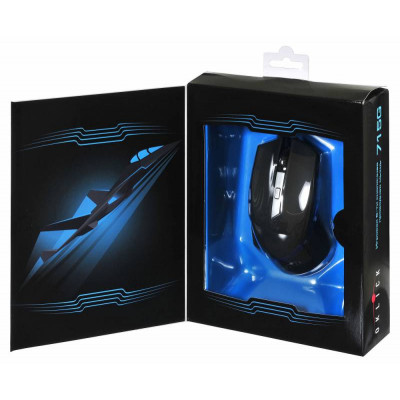 Мышь Оклик 715G черный/серебристый оптическая 3200dpi USB 6but (754785)