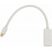 Переходник miniDisplayPort (m) HDMI (f) 0.2м белый Переходник miniDisplayPort (m) HDMI (f) 0.2м белый