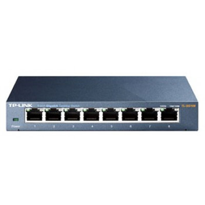 Коммутатор TP-Link TL-SG108 (L2) 8x1Гбит/с неуправляемый