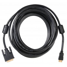 Кабель Buro HDMI-19M-DVI-D-10M HDMI (m) DVI-D (m) 10м феррит.кольца черный