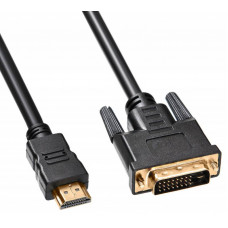 Кабель Buro HDMI-19M-DVI-D-5M HDMI (m) DVI-D (m) 5м феррит.кольца черный