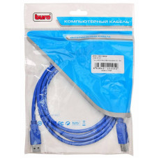 Кабель Buro USB3.0-AM/BM USB A(m) USB B(m) 1.8м синий