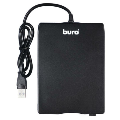 Дисковод USB 3.5" Buro BUM-USB FDD 1.44Mb внешний черный