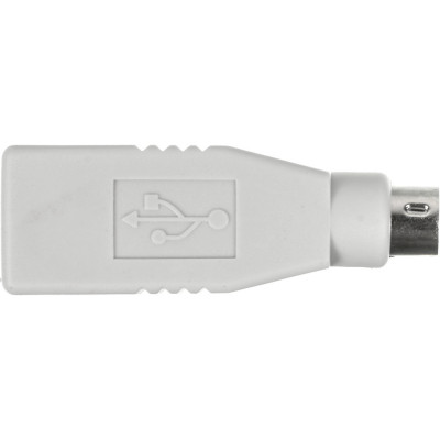 Переходник Ningbo MD6M USB013A PS/2 (m) USB A(f) серый