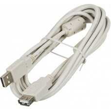 Кабель-удлинитель Ningbo USB A(m) USB A(f) 3м феррит.кольца блистер