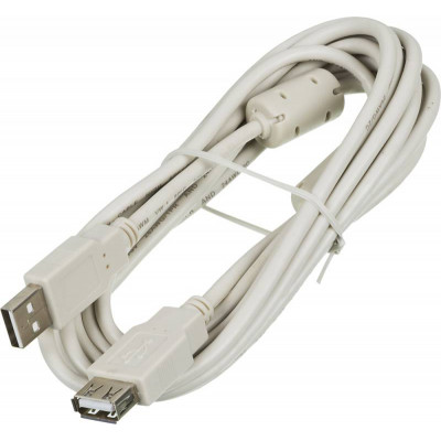 Кабель-удлинитель Ningbo USB A(m) USB A(f) 3м феррит.кольца блистер