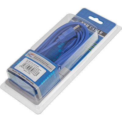 Кабель Ningbo micro USB 3.0 B (m) USB A(m) 3м синий блистер