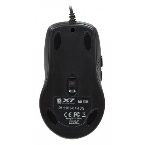 Мышь A4Tech X-718BK черный оптическая 3000dpi USB 6but (X-718BK USB)