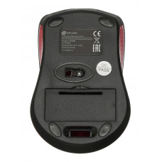 Мышь Оклик 485MW черный/красный оптическая 1600dpi беспров. USB для ноутбука 3but (997828)