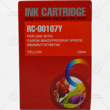 Картридж Canon PFI-107Y (iPF670/680/685/770/780/785) (130 мл) (Dye) Yellow Китай 