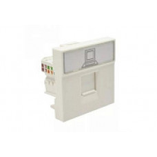 Розетка информационная RJ-45 UTP кат.5e, 2 модуля РКИ-20-00-П Праймер