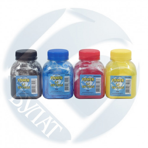 Тонер HP Color LJ CP1025/M176/Canon i-SENSYS LBP7010C банка 30г Cyan хим БУЛАТ