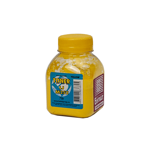 Тонер HP Color LJ M252 банка 40г Yellow хим БУЛАТ