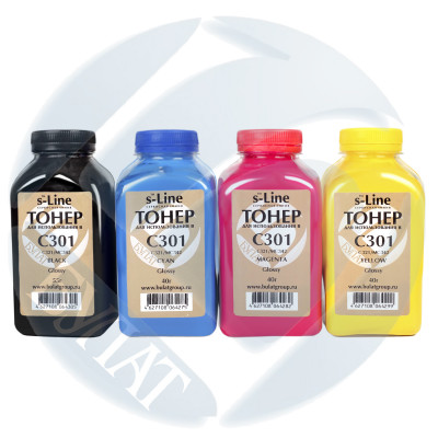 Тонер Oki C301/C321/MC342 банка 40г Y (Glossy) БУЛАТ s-Line