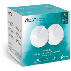 Бесшовный Mesh роутер TP-Link Deco M5 (DECO M5(2-PACK)) AC1300 10/100/1000BASE-TX белый (упак.:2шт)
