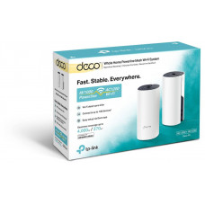 Бесшовный Mesh роутер TP-Link DECO P9(2-PACK) AC1200 10/100/1000BASE-TX белый (упак.:2шт)