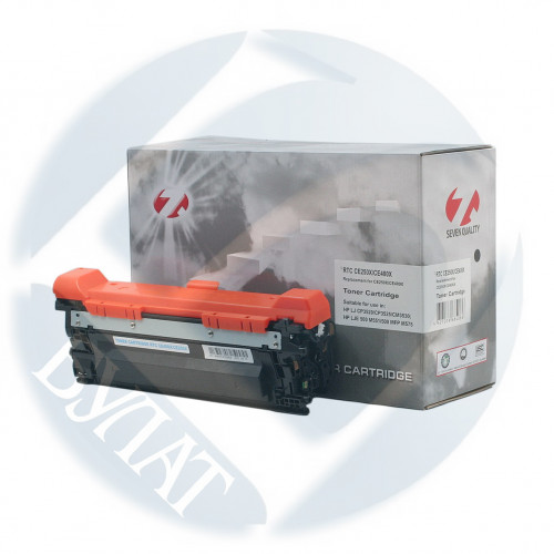 Тонер-картридж 7Q HP Color LJ CP3525/M551 CE250X/CE400X (504X/507X) Black Universal (11k)
