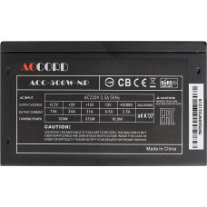 Блок питания Accord ATX 500W ACC-500W-NP (20+4pin) 120mm fan 4xSATA