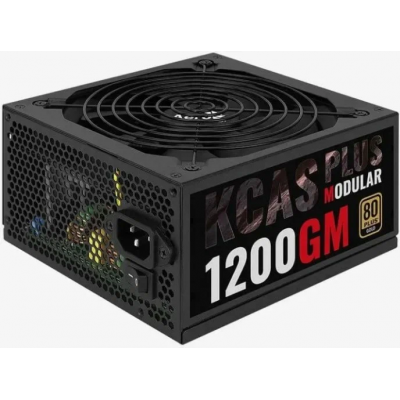 Блок питания Aerocool ATX 1000W KCAS PLUS 1000GM V2 (24+8+4+4pin) APFC 140mm fan 10xSATA Cab Manag RTL