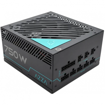 Блок питания Azza ATX 750W PSAZ-750G 80+ gold (20+4pin) APFC 120mm fan 6xSATA Cab Manag RTL