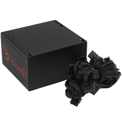 Блок питания Bloody ATX 600W BD-PS600W 80 PLUS WHITE (20+4pin) APFC 120mm fan 6xSATA RTL