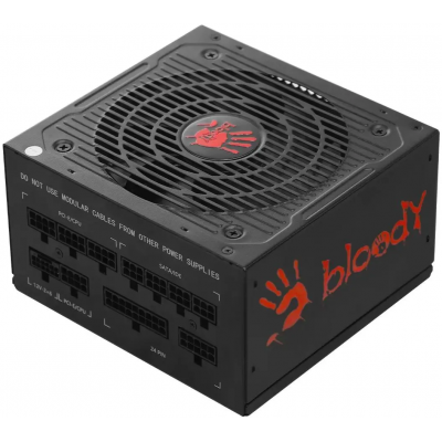 Блок питания Bloody ATX 750W BD-PS750G 80+ gold (20+4pin) APFC 120mm fan 6xSATA Cab Manag RTL Блок питания Bloody ATX 750W BD-PS750G 80+ gold (20+4pin) APFC 120mm fan 6xSATA Cab Manag RTL