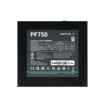 Блок питания Deepcool ATX 750W PF750 80+ white (20+4pin) APFC 120mm fan 6xSATA RTL