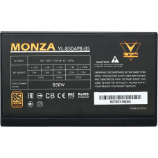 Блок питания Formula ATX 850W MONZA VL-850APB-85 80+ bronze (20+4pin) APFC 120mm fan 7xSATA RTL