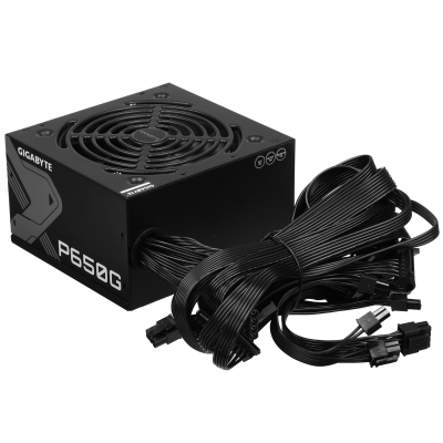 Блок питания Gigabyte ATX 650W GP-P650G 80+ gold (20+4pin) APFC 120mm fan 6xSATA RTL