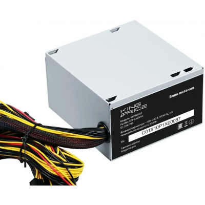 Блок питания KingPrice ATX 650W KPPSU650 (20+4pin) 120mm fan 4xSATA