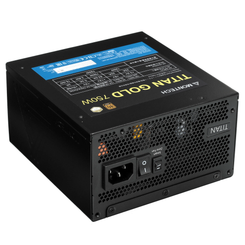 Блок питания Montech ATX 750W TITAN GOLD Gen.5 80+ gold (20+4pin) APFC 135mm fan 12xSATA Cab Manag RTL
