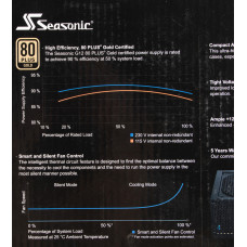 Блок питания Seasonic ATX 850W G12 GC-850 80+ gold 24pin APFC 120mm fan 6xSATA RTL