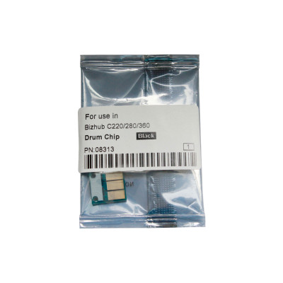Чип драм-юнита для KONICA MINOLTA Bizhub C220/C280/C360 (CET) Black, (WW), 120000 стр., CET8313