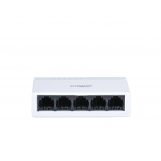 Неуправляемый коммутатор Dahua DH-PFS3005-5ET-L , 5xRJ45 100Mb, коммутация 1 Гбит/с, MAC-таблица 2K, пластик