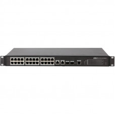 Коммутатор Dahua DH-PFS4226-24ET-240 (L2+) 24x100Мбит/с 2x1Гбит/с 2xКомбо(1000BASE-T/SFP) 22PoE+ 2PoE++ 240W управляемый