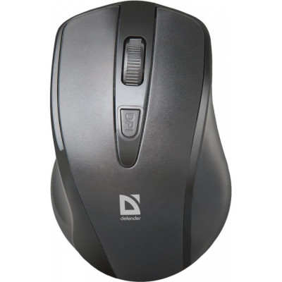 Мышь Defender Datum MM-265 черный оптическая 1600dpi беспров. USB 3but (52265)