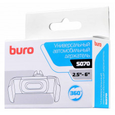 Держатель Buro S070 черный для смартфонов 2.5-6"