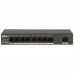 Коммутатор Dahua DH-PFS3009-8ET1GT-96 8x100Мбит/с 1x1Гбит/с 7PoE+ 1PoE++ 96W неуправляемый