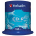 Диск CD-R Verbatim 700Mb 52x Cake Box (100шт) (43411)