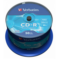 Диск CD-R Verbatim 700Mb 52x Cake Box (50шт) (43351)