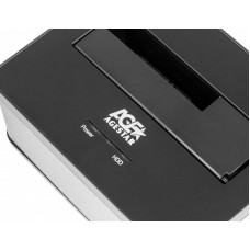 Док-станция для HDD AgeStar 3UBT7 SATA III пластик/алюминий серебристый 1