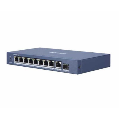 Коммутатор Hikvision DS-3E0510P-E 9x1Гбит/с 1SFP 8PoE+ 110W неуправляемый