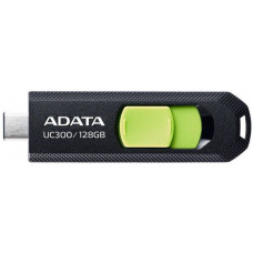 Флеш Диск A-Data 128Gb Type-C UC300 ACHO-UC300-128G-RBK/GN USB3.2 черный/зеленый
